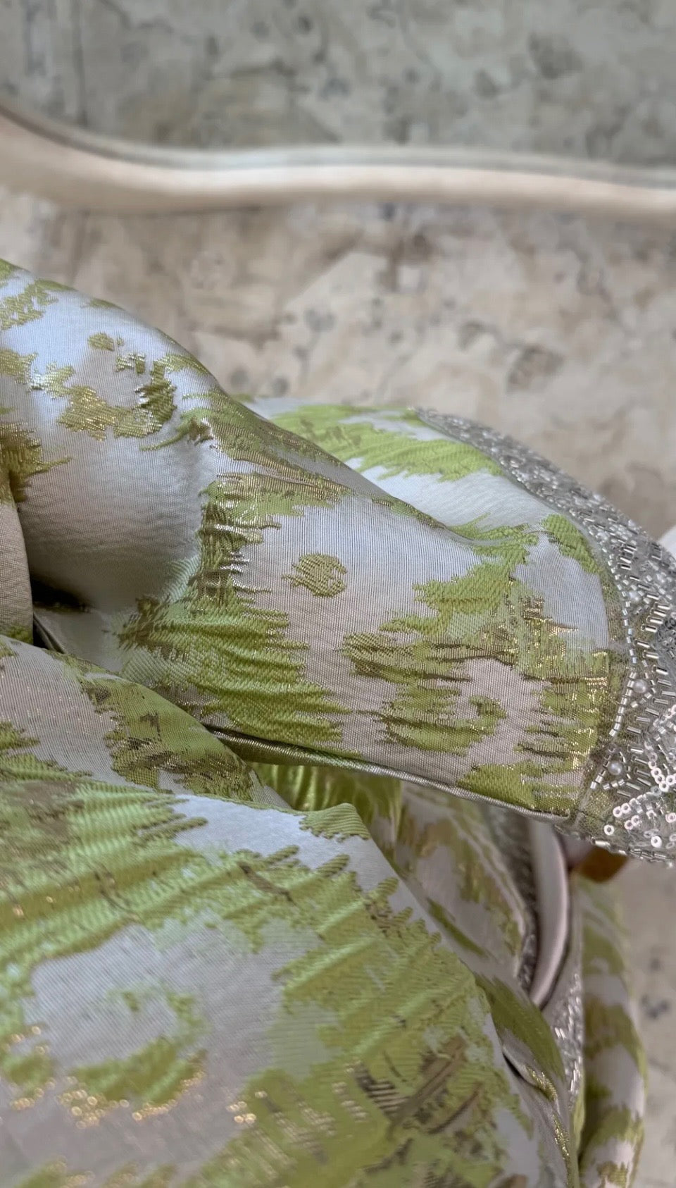 Ensemble Robe Brocard Sauge