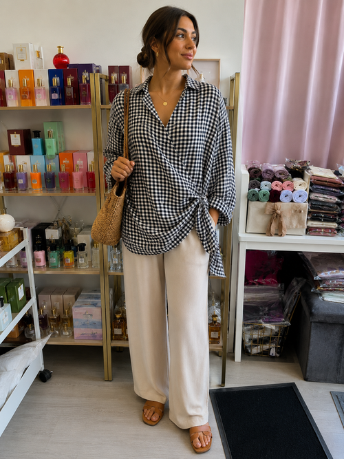 Chemise cache cœur
