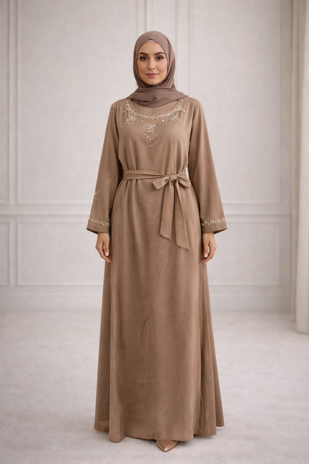 Robe Strass Satinée