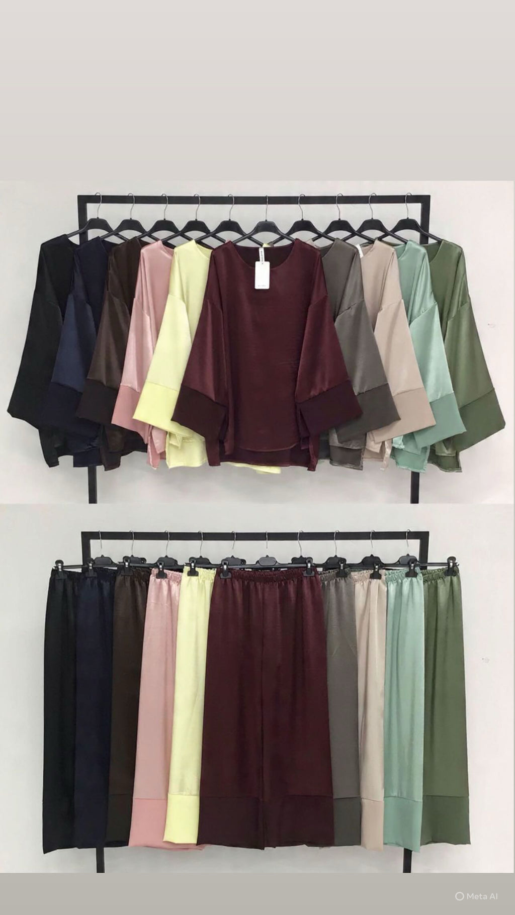 Ensemble satiné