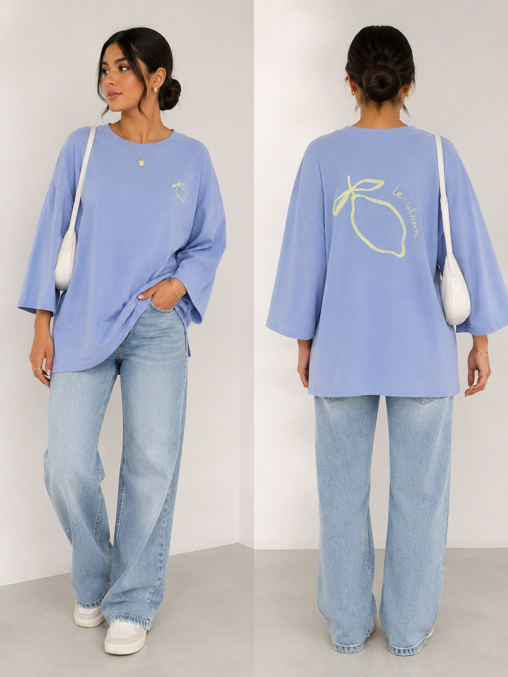 T-shirt citron 100% coton