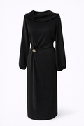 Robe avec voilage