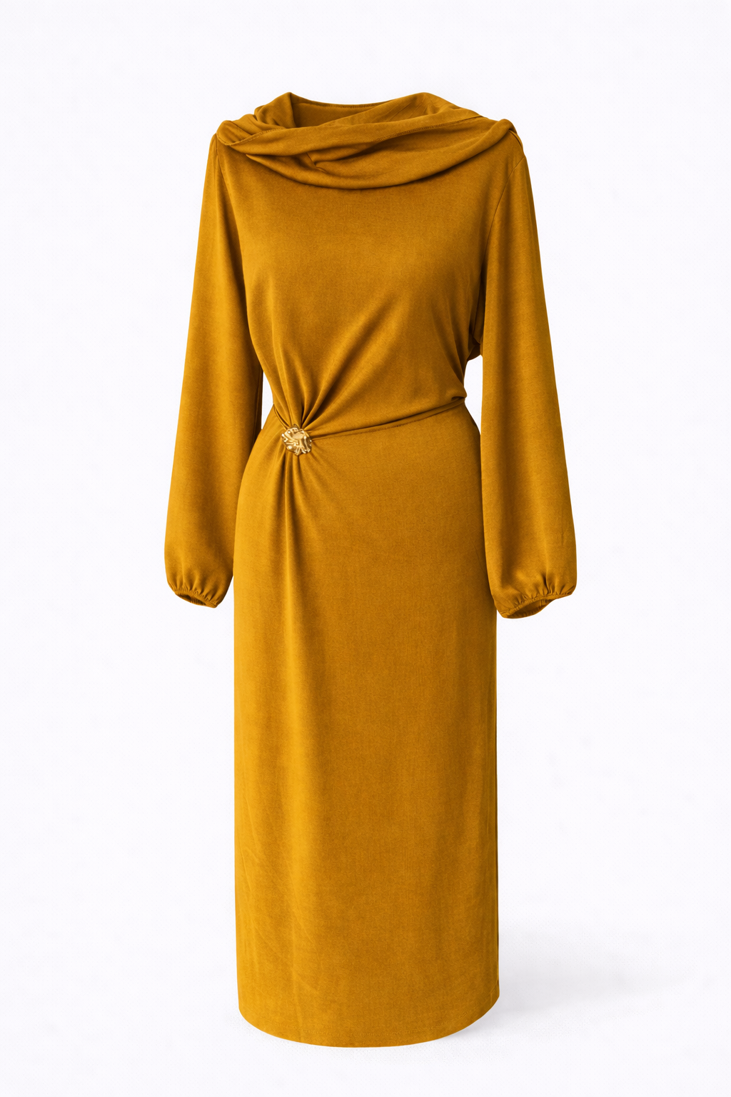 Robe avec voilage