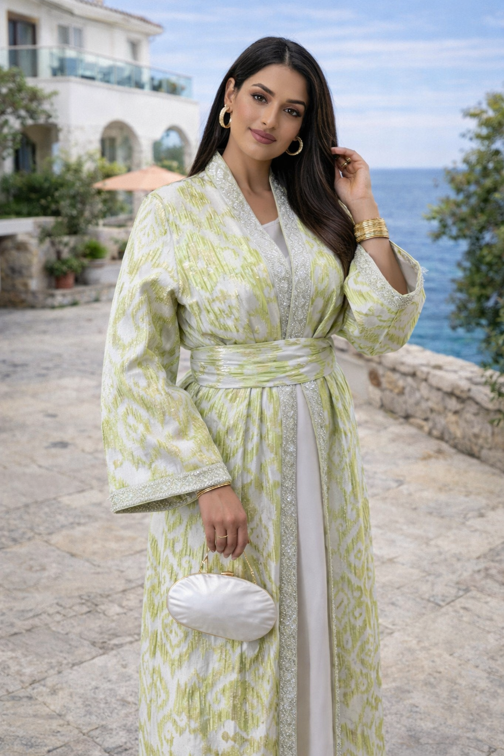 Ensemble Robe Brocard Sauge